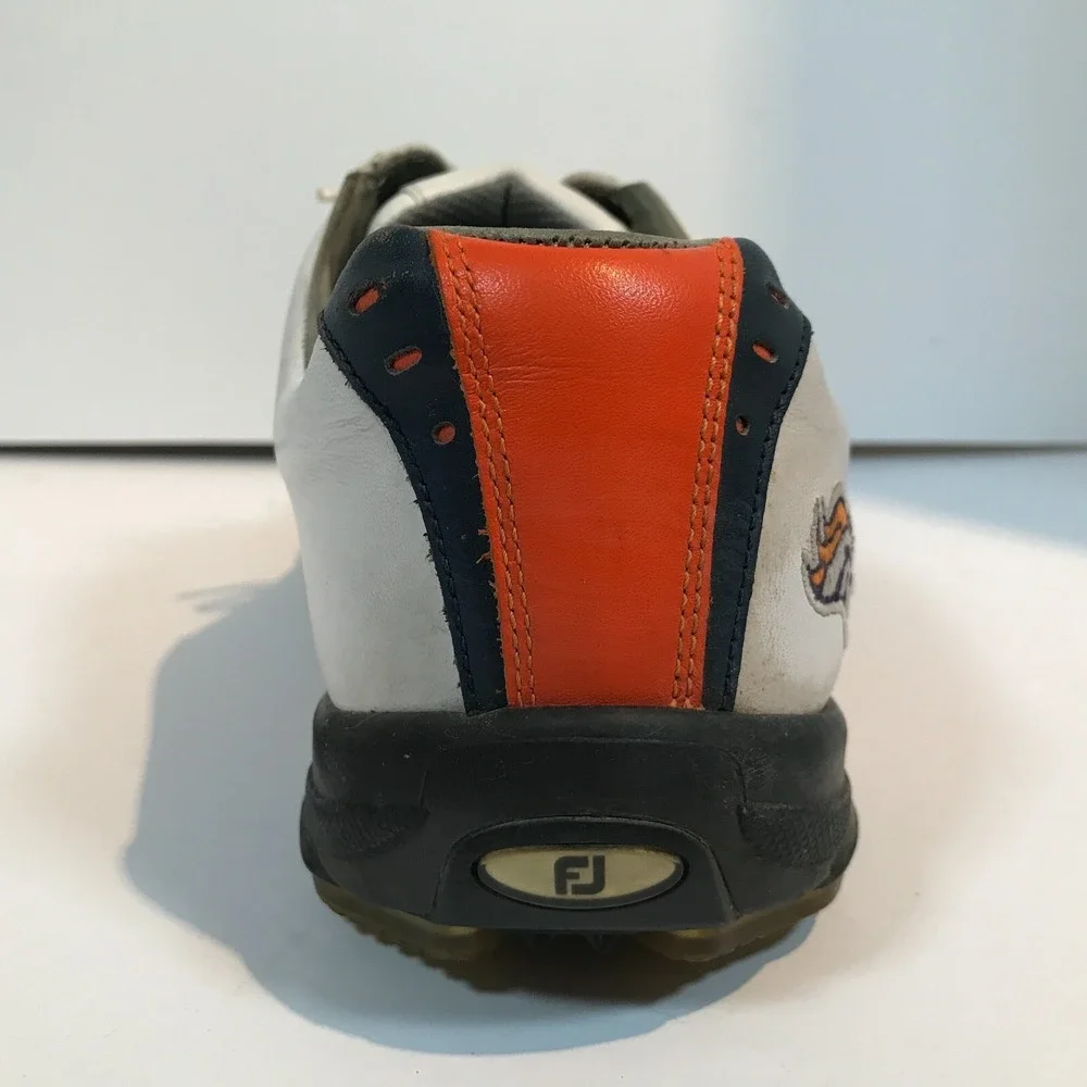 FootJoy MyJoys‎ NFL Denver Broncos Logo Golf Shoes Cleats 10.5M 53461